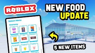 NEW FOOD UPDATE in Cabin Crew Simulator (Roblox)