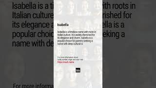 Discover the Meaning of Names!  #NameMeaning #BabyNames #UniqueNames #isabella