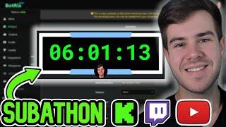 How To Use a SUBATHON Timer Overlay  (Kick/Twitch/YouTube)