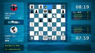 Chess Game Analysis: Fatih Tan - NIC2K69, 1-0 (By ChessFriends.com)