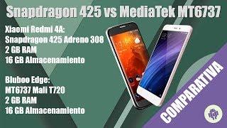 Snapdragon 425 vs MediaTek MT6737  test Antutu benchmark  y Asphalt Xtreme 