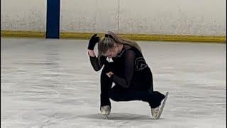 Natallia Anisimava intermediate, free skate