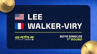 Les Petits As 2023 | Boys Singles 1R | Jordan Lee vs Joachim Walker Viry