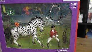 распаковка лошадей шляйх   Schleich