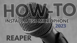 How to install a USB microphone into Reaper. #daw #usbmicrophone #reaper #easy #beginner #fyp