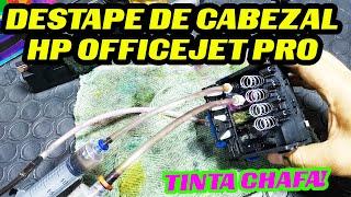 Mantenimiento destape de cabezal HP 8100 8600 8610 7110 7610 7720 7740 T120 T520 8210 8710 y similar