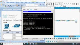 3.6.2 Lab - Implement VLANs and Trunking