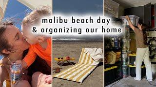 VLOG | malibu beach day & organizing our home