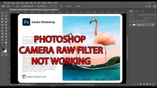 PHOTOSHOP CAMERA RAW FILTER NOT WORKING | SOLVED