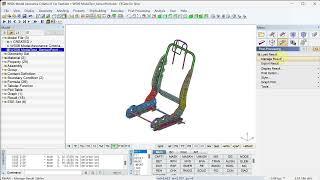 Dynamic analysis - WS06 Modal Assurance Criteria of Car Seat