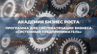 Как построить системный бизнес. Программа "Системный предприниматель" ABR.PRO. Левдиков Вячеслав