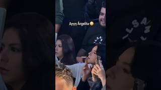 Angela Aguilar Feliz viendo a su esposo nodal #angelaaguilar #christiannodal #nodal #shorts