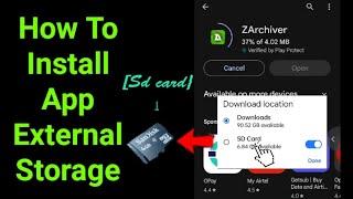 How to install app directly to sd card from play store (Easy way)