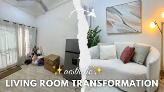 Transformed my TINY SPACE into a PINTEREST LIVING ROOM INSPO|| Prices and shops included 