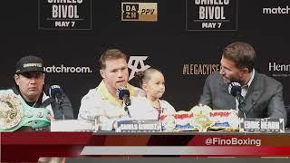 "RESPESTO" CANELO ALVAREZ FINAL WORDS TO DMITRY BIVOL DURING FINAL PRESS CONFERENCE