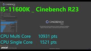 Cinebench R23 i5-11600K