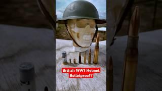 WW1 British Brodie (Doughboy) Helmet BULLETPROOF? *Test* (Shocking Damage)