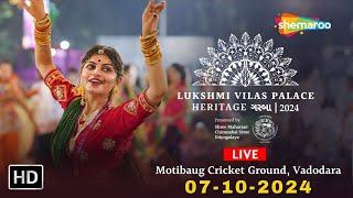 Lukshmi Vilas Palace Heritage Garba 2024 | Navratri Nonstop Garba Live |  Day 5