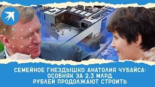 Семейное гнездышко Анатолия Чубайса: особняк за 2,3 млрд рублей продолжают строить