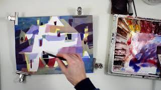 PLAYFUL Abstract WATERCOLOR Painting. Watercolor Demonstration by Daniel Novotny