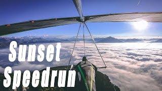 Sunset Speedrun Top to Bottom #Hanggliding