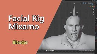 How to use Mixamo Facial Rig in Blender | Auto Face Rig on Fuse Character | Being Animator