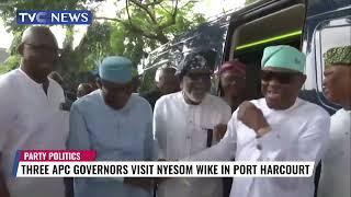 Sanwo Olu, Fayemi And Akeredolu Visit Nyesom Wike In Port Harcourt