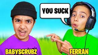 Trolling My Little Brother In Fortnite With Ferran!