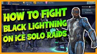 Injustice 2 mobile. How to Fight Boss Black Lighting. On Ice Solo Raids.