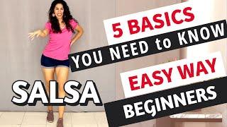 5 SALSA basics YOU NEED to start dancing! TOTAL BEGINNERS - No partner needed