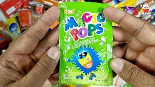 Magic Pops Popping Candy, Green flavour, Asmr.