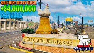 GTA 5 Online - UNLIMITED MONEY GLITCH (Cluckin Bell Replay) EASY SOLO METHOD - $4,000,000 PER HOUR
