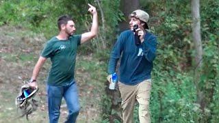 Airhorn Prank! (Frisbee Guy Edition)