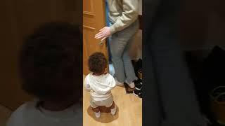 Saying bye to a friend
