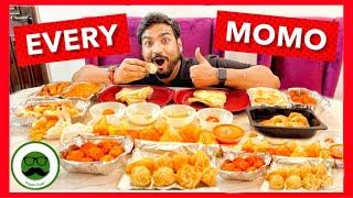 Eating Every Type of Momo Food Challenge | Veggie Paaji