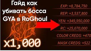 Гайд как фармить босса Gya в Ro Ghoul!