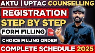 How to Fill AKTU Counselling 2025 Registration Form & Choice filling|UPTAC Counselling Step by Step
