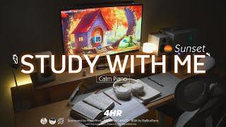 4-HOUR STUDY WITH ME | Calm Piano  | HyperWork Airy, Is the best chair under $150 ? Pomodoro 50-10