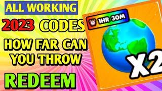 All *New* How Far Can You Throw Codes 2023 | Codes for How Far Can You Throw - Roblox Code