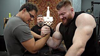 SCHOOLBOY VS TERMINATOR MOROZOV | ARM WRESTLING GYM TEST 2025