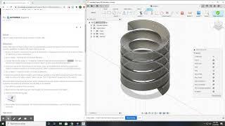 How to create a 3D sketch spiral or helix in Fusion 360