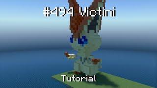 How to build a Pokémon Victini statue in minecraft (Tutorial)