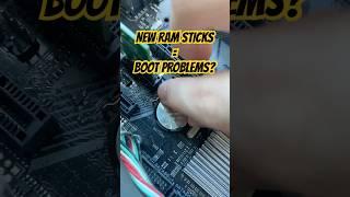 PC Not Booting After Inserting 2 New Additional Ram Sticks FIX! #pc #pcbuild #pcguide #ram