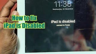 Restoration old Disabled iPad in 2024