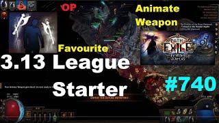 [Path of Exile] MY FAVOURITE 3.13 LEAGUE STARTER (ANIMATE WEAPON) 13 Minions @ LvL 5 w/o SRS - 740