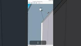 SketchUp trick to close a punctured face #shorts #sketchup