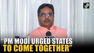 Tripura CM Manik Saha hails PM Modi’s idea of “Coming together of states” at NITI Aayog meeting