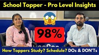 How She scored 98% in boards Class 12  ? Topper's Strategies | Tips | Motivation | Must Watch 