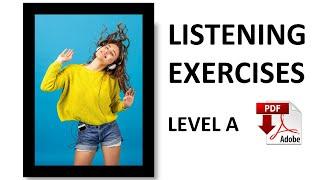 Listening Practice + PDF - Level A - Routine day Present simple - Easy English Lesson