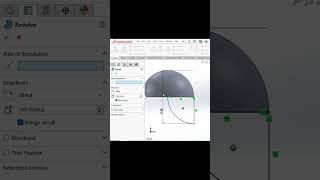 Solidworks Revolved Bossbase and Mirror Command#cncmachining#cnc